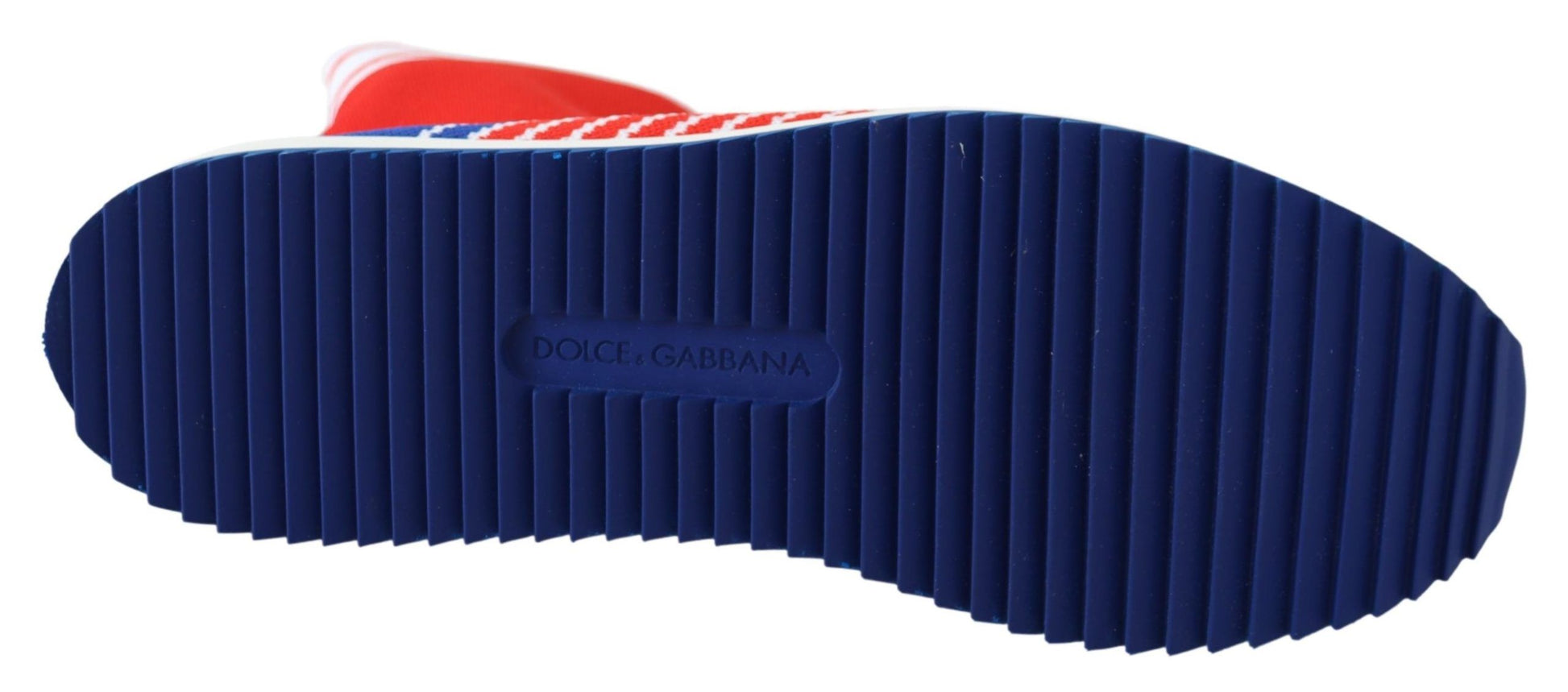 Dolce & Gabbana Blue Red Sorrento Logo Sneakers Socks Shoes - ClickThatClicks 
