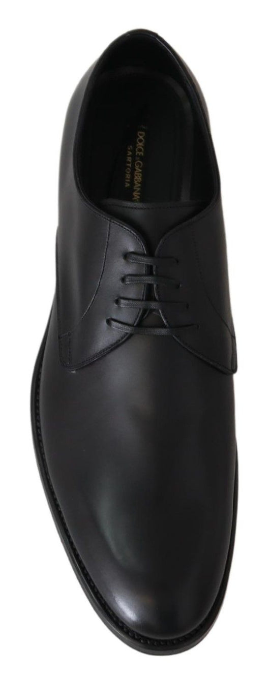 Dolce & Gabbana Black Leather SARTORIA Hand Made Shoes - ClickThatClicks 