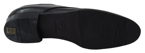 Dolce & Gabbana Black Leather SARTORIA Hand Made Shoes - ClickThatClicks 