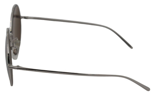 Dolce & Gabbana Silver Plated Round Gray Le nses Women Sunglasses - ClickThatClicks 