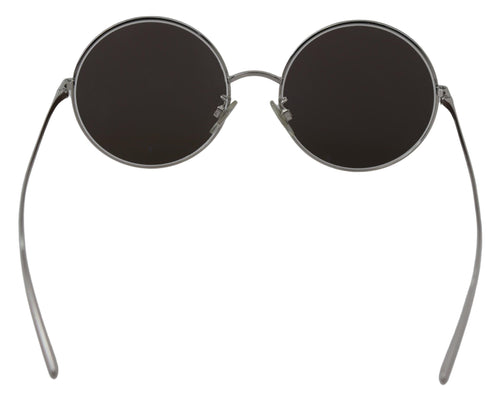 Dolce & Gabbana Silver Plated Round Gray Le nses Women Sunglasses - ClickThatClicks 