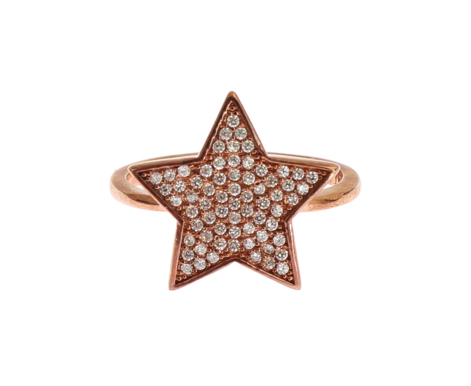 Nialaya Womens Clear CZ Star 925 Silver Ring - ClickThatClicks 