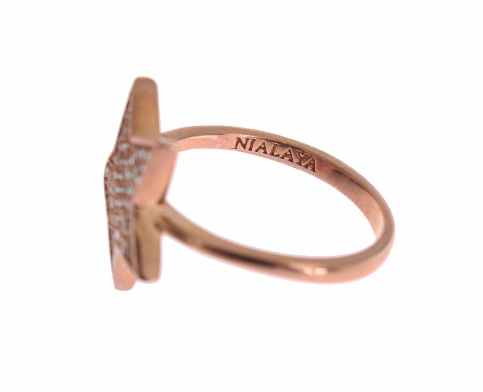 Nialaya Womens Clear CZ Star 925 Silver Ring - ClickThatClicks 