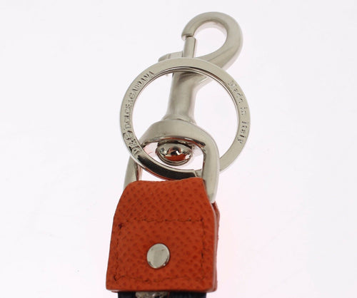 Dolce & Gabbana Multicolor Raffia Leather Clasp Finder Chain Keyring - ClickThatClicks 