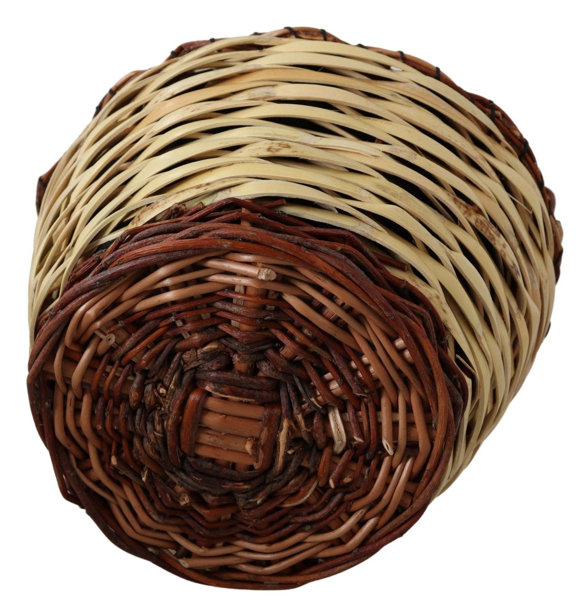 Dolce & Gabbana Beige Wood Wicker Rattan Basket Tote Bag - ClickThatClicks 