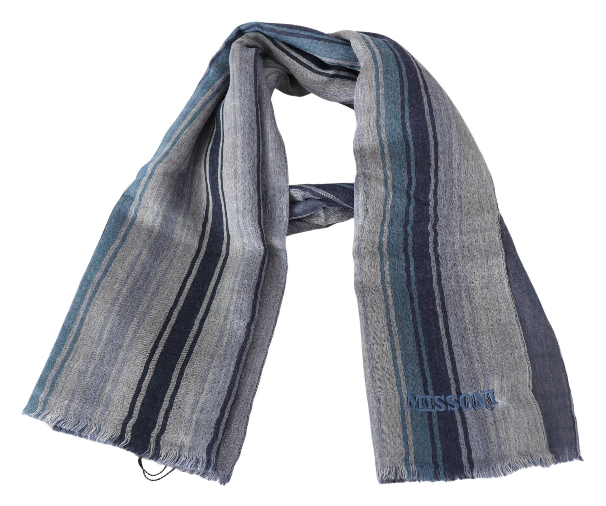 Missoni Multicolor Wool Striped Unisex Neck Wrap Shawl - ClickThatClicks 