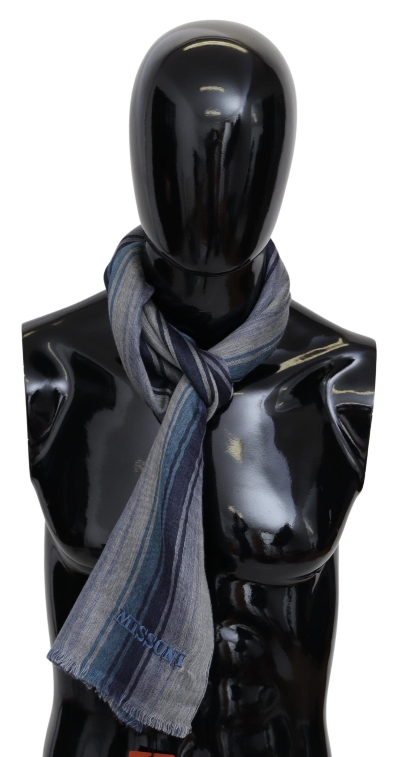 Missoni Multicolor Wool Striped Unisex Neck Wrap Shawl - ClickThatClicks 