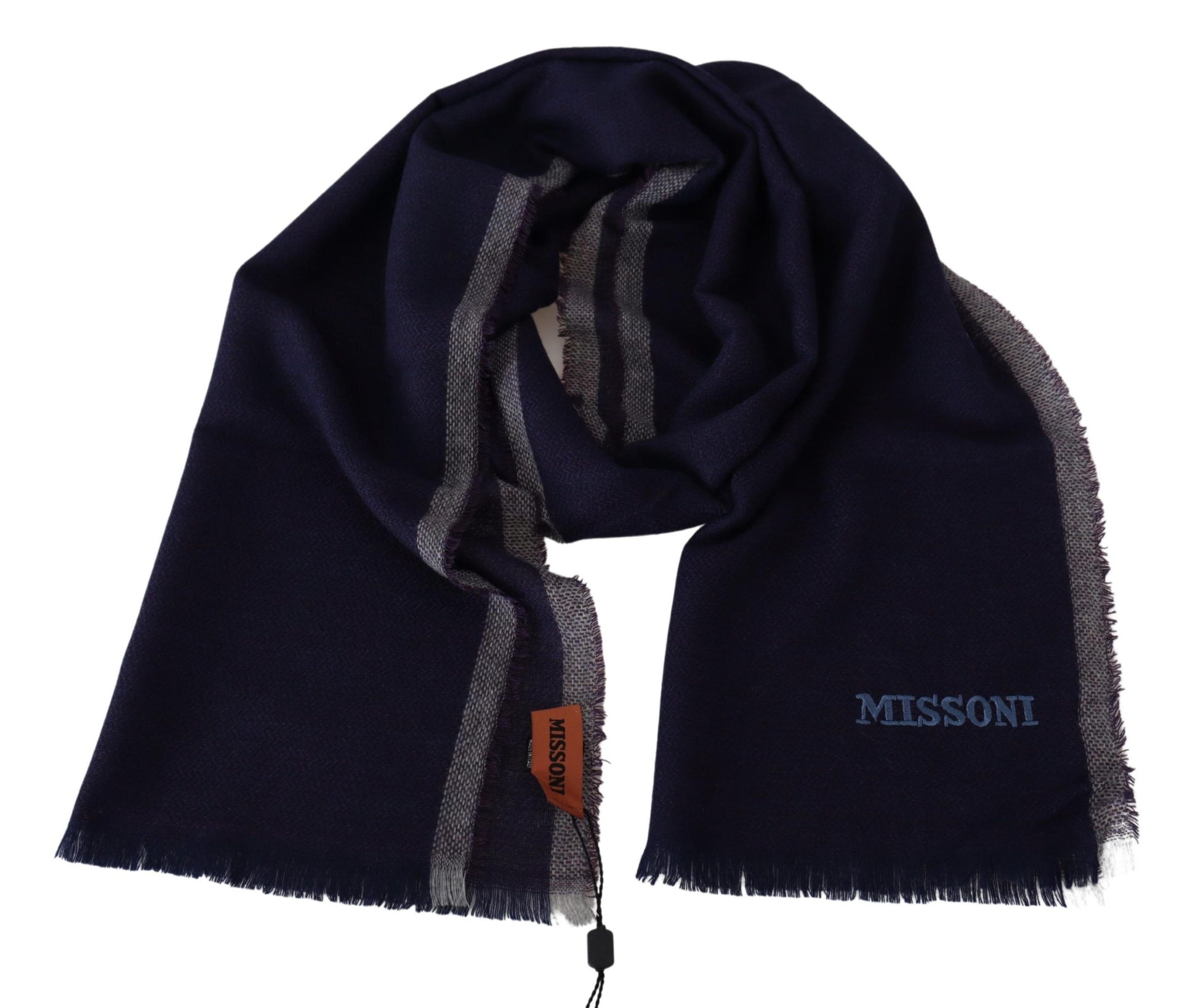 Missoni Multicolor Striped Wool Unisex Wrap Fringes Scarf - ClickThatClicks 