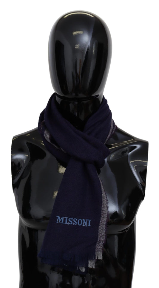 Missoni Multicolor Striped Wool Unisex Wrap Fringes Scarf - ClickThatClicks 