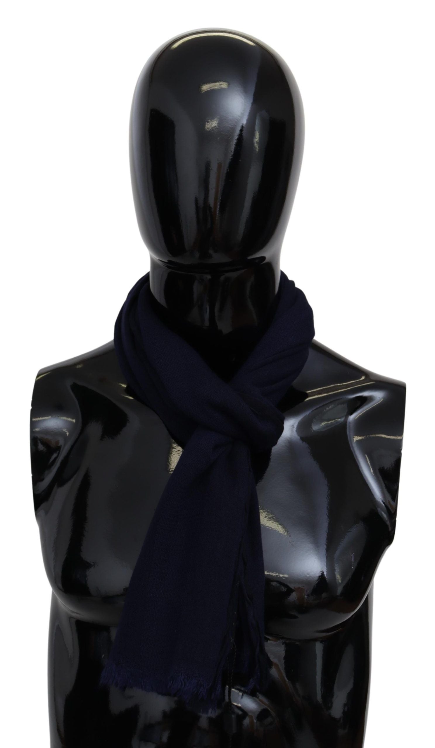 Missoni Blue Wool Knit Unisex Neck Wrap Scarf - ClickThatClicks 