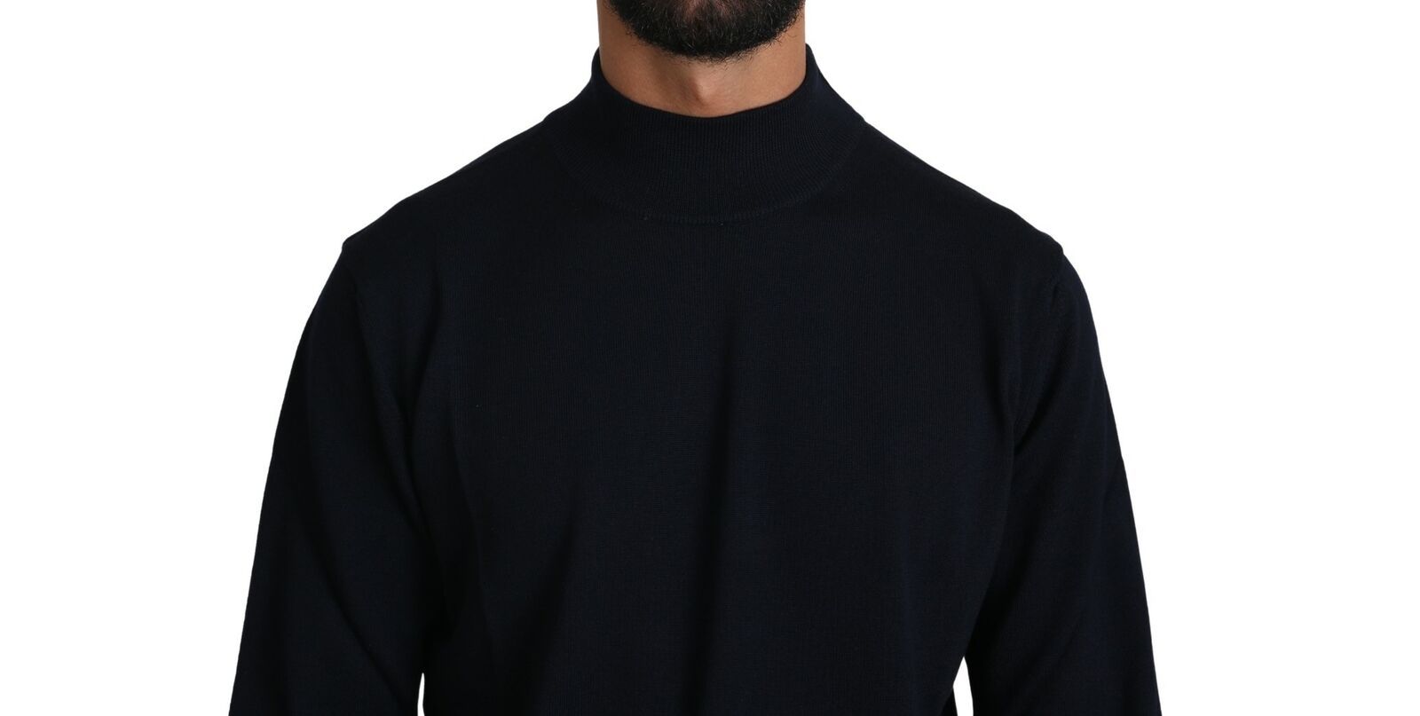 MILA SCHÖN Dark Blue Crewneck Pullover 100% Wool Sweater - ClickThatClicks 
