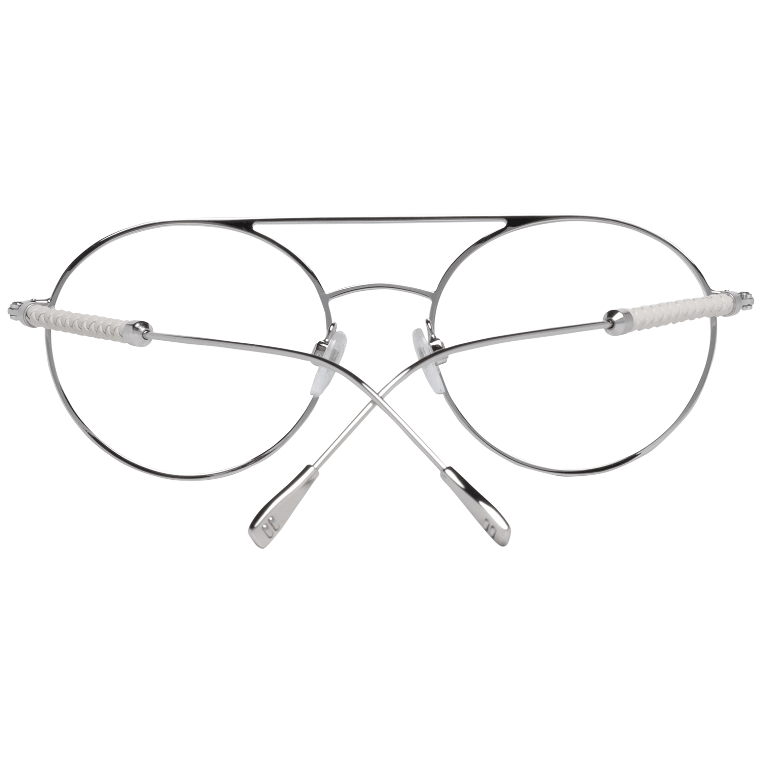 Tod's White Metal & Leather Glasses (Frames) - ClickThatClicks 