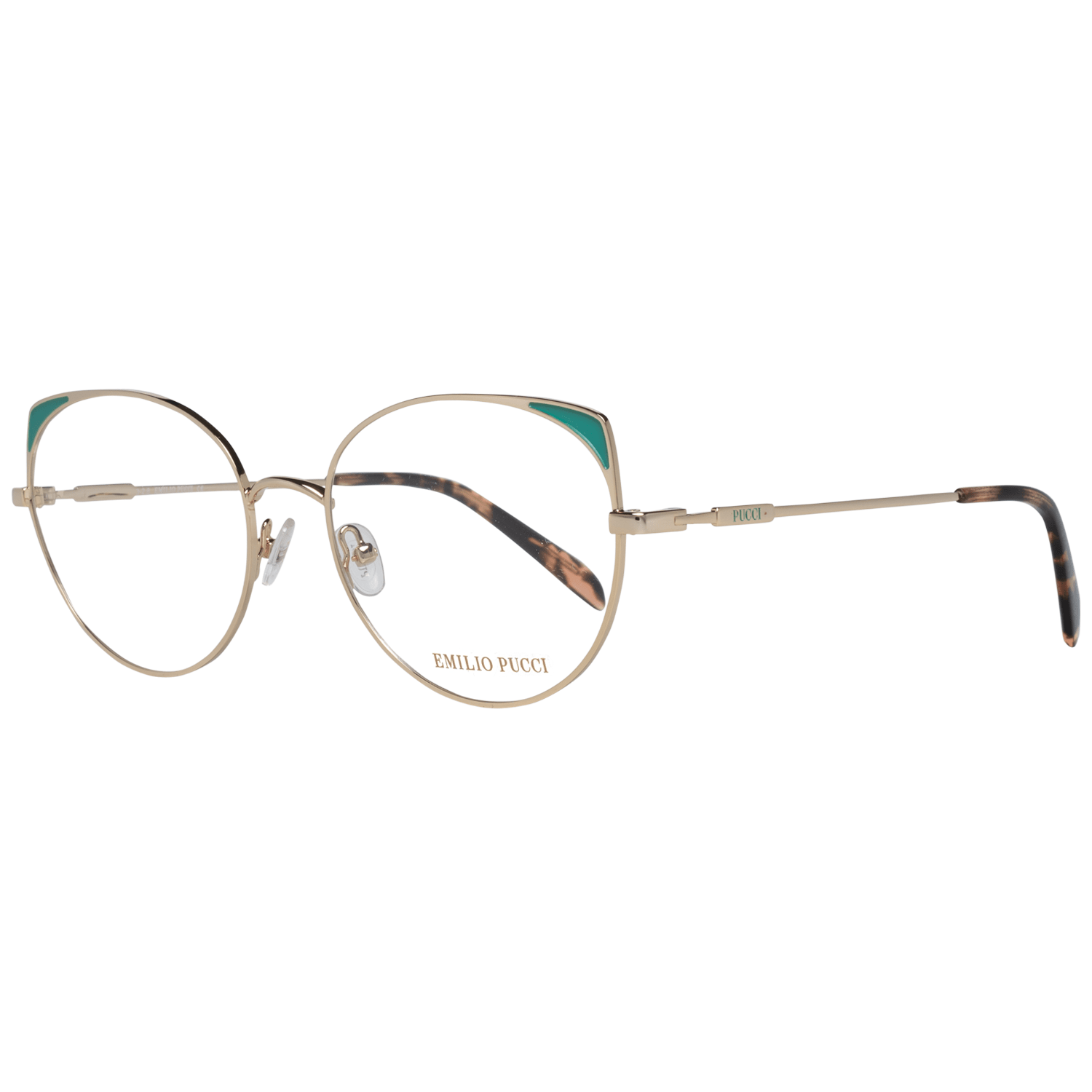 Emilio Pucci Gold Metal Glasses (Frames) - ClickThatClicks 