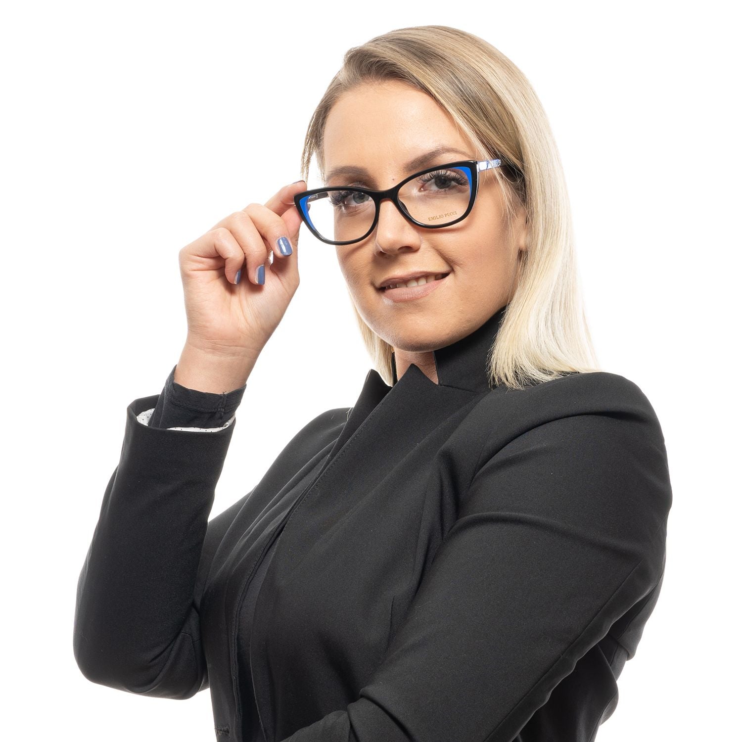 Emilio Pucci Black Plastic Glasses (Frames) - ClickThatClicks 
