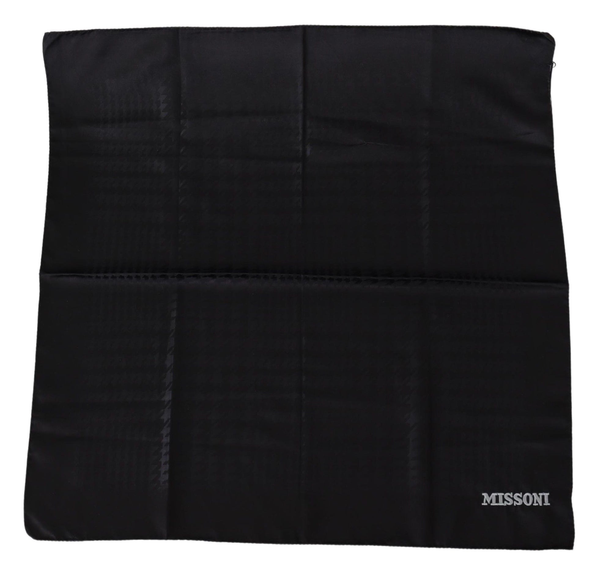 Missoni Black Wool Knit Unisex Neck Wrap Shawl Scarf - ClickThatClicks 