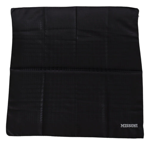 Missoni Black Wool Knit Unisex Neck Wrap Shawl Scarf - ClickThatClicks 