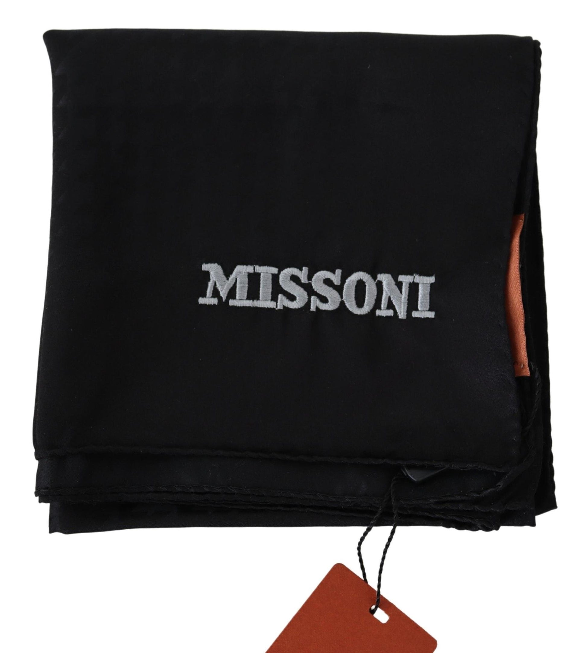 Missoni Black Wool Knit Unisex Neck Wrap Shawl Scarf - ClickThatClicks 