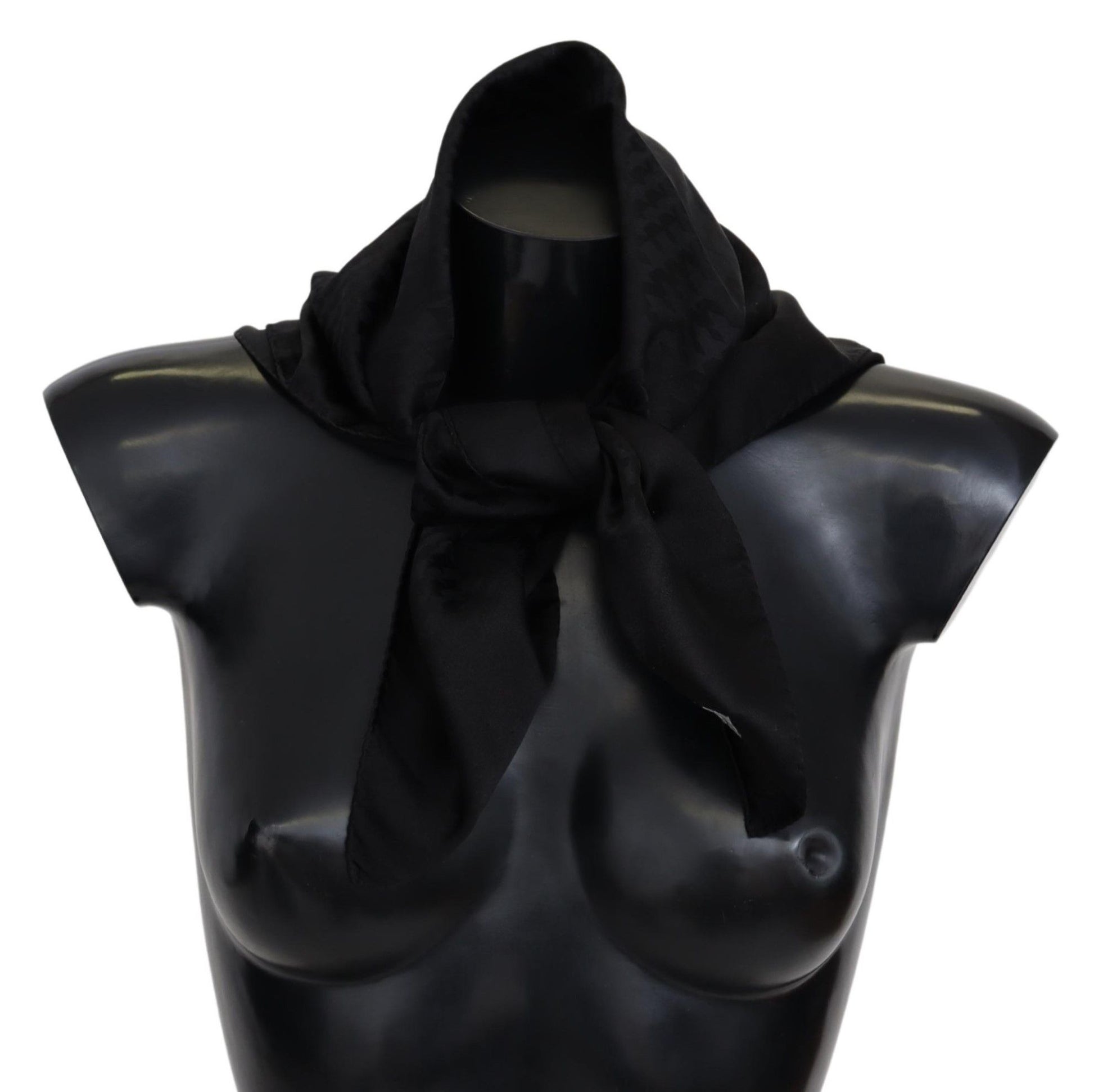 Missoni Black Wool Knit Unisex Neck Wrap Shawl Scarf - ClickThatClicks 