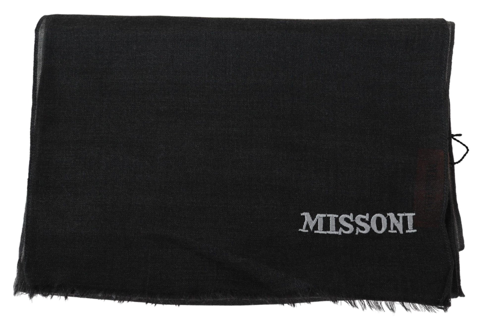 Missoni Black 100% Wool Unisex Neck Wrap Scarf - ClickThatClicks 
