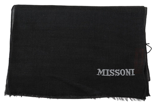 Missoni Black 100% Wool Unisex Neck Wrap Scarf - ClickThatClicks 
