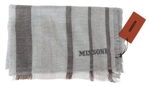 Missoni Multicolor Striped Wool Unisex Neck Wrap Scarf - ClickThatClicks 