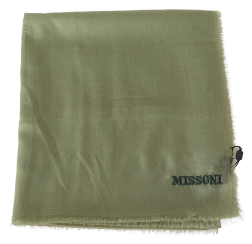 Missoni Green Cashmere Unisex Neck Wrap Scarf - ClickThatClicks 