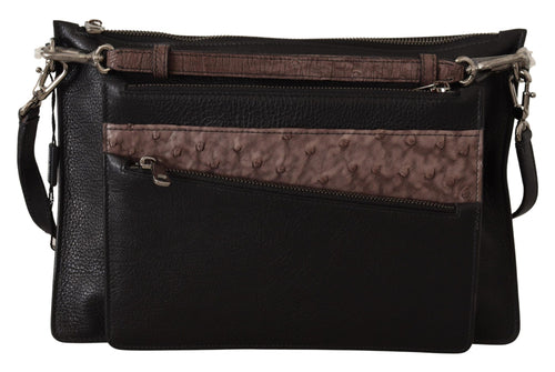 Dolce & Gabbana Black Exotic Leather Shoulder Sling Alta Sartoria Bag - ClickThatClicks 