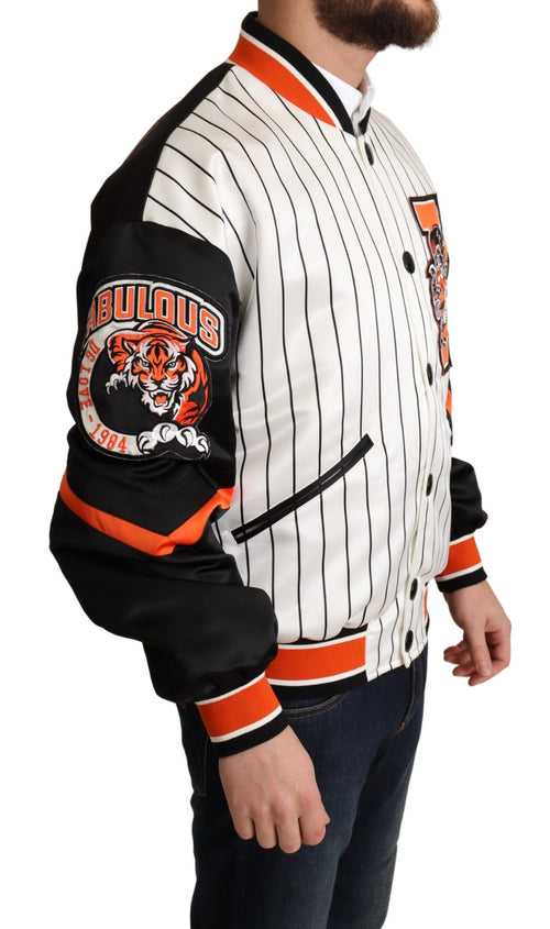 Dolce & Gabbana Multicolor Bomber King Logo #DGMILLENNIALS Jacket - ClickThatClicks 