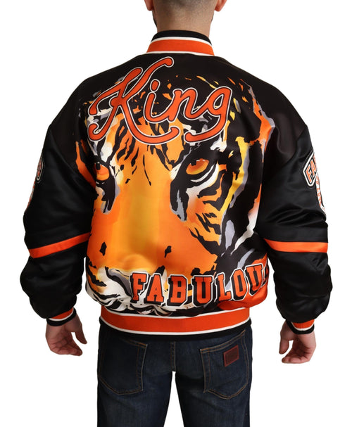Dolce & Gabbana Multicolor Bomber King Logo #DGMILLENNIALS Jacket - ClickThatClicks 
