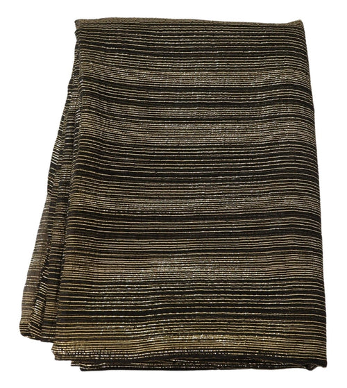 Dolce & Gabbana Metallic Gold Silk Stretch Shawl Wrap Scarf - ClickThatClicks 