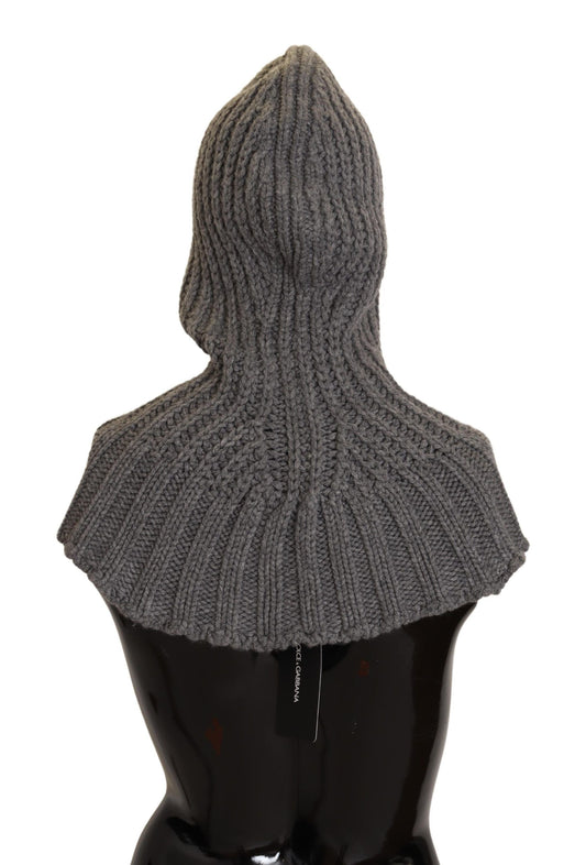 Dolce & Gabbana Gray 100% Cashmere Knitted Wrap One Size Scarf - ClickThatClicks 