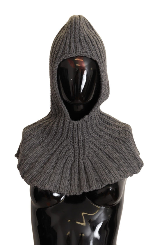 Dolce & Gabbana Gray 100% Cashmere Knitted Wrap One Size Scarf - ClickThatClicks 