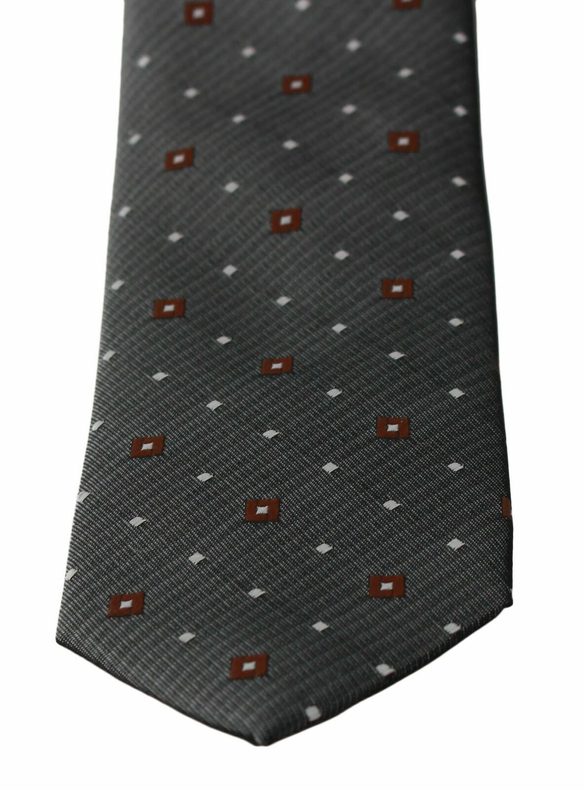 Dolce & Gabbana Gray Patterned Classic Mens Slim Necktie - ClickThatClicks 