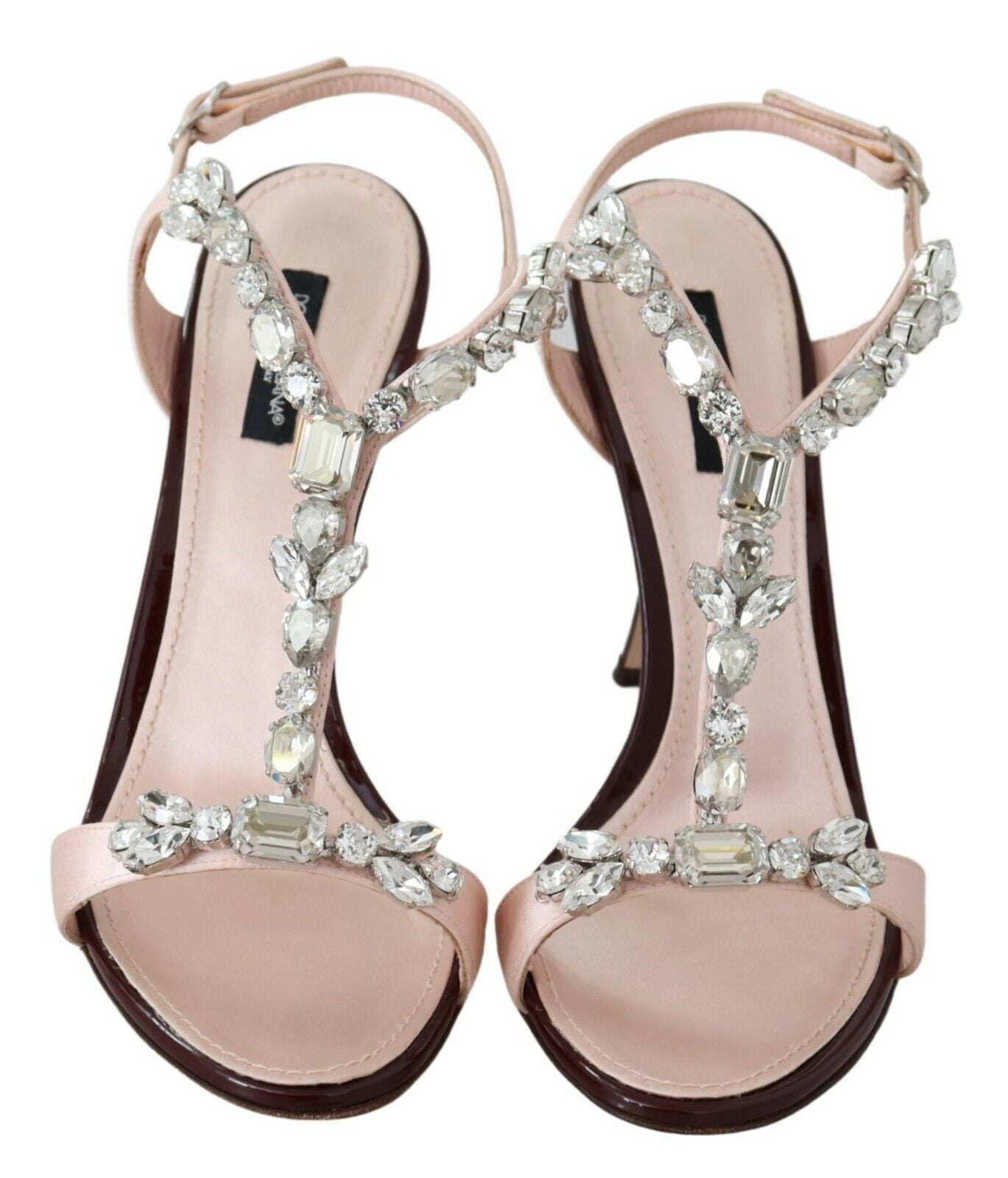 Dolce & Gabbana Pink Crystals Heels Keira Sandals - ClickThatClicks 