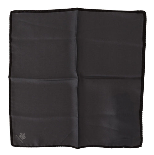 Dolce & Gabbana Gray 100% Silk Square Handkerchief Gray 100% Silk Square Handkerchief - ClickThatClicks 