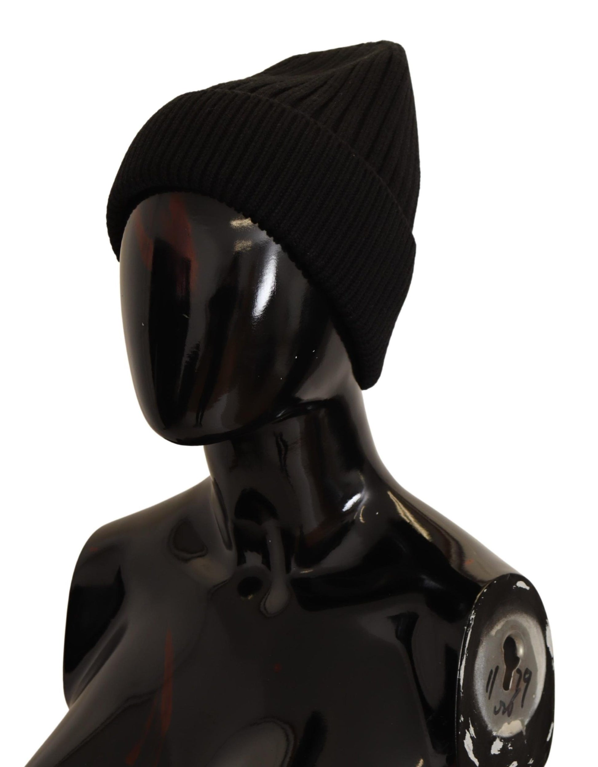 Dolce & Gabbana Black Wool Knit Women Winter Hat - ClickThatClicks 
