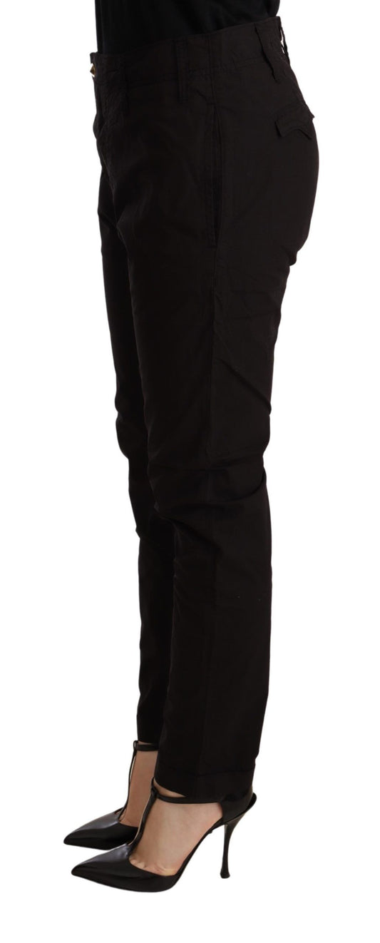 CYCLE Black Mid Waist BAGGY Fit Skinny Trouser - ClickThatClicks 
