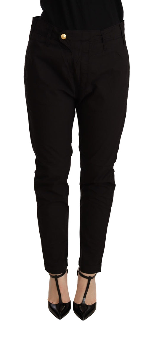 CYCLE Black Mid Waist BAGGY Fit Skinny Trouser - ClickThatClicks 