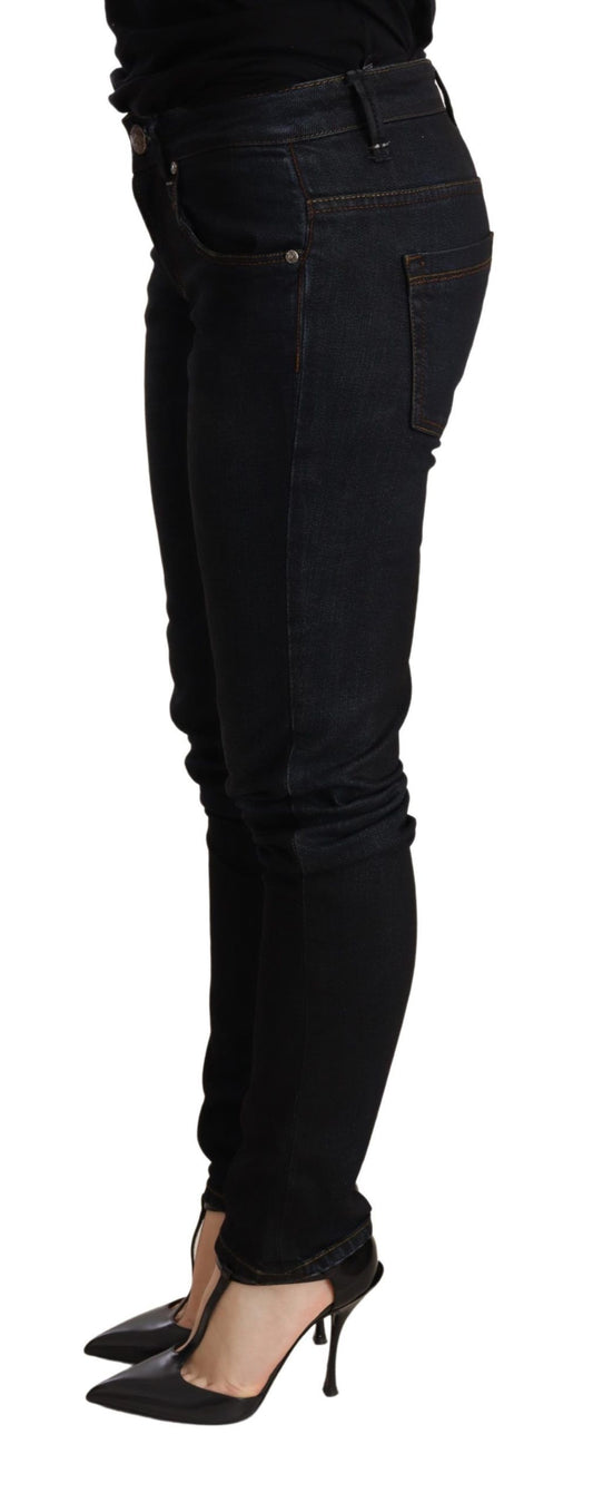 Acht Blue Washed Low Waist Skinny Denim Trouser - ClickThatClicks 