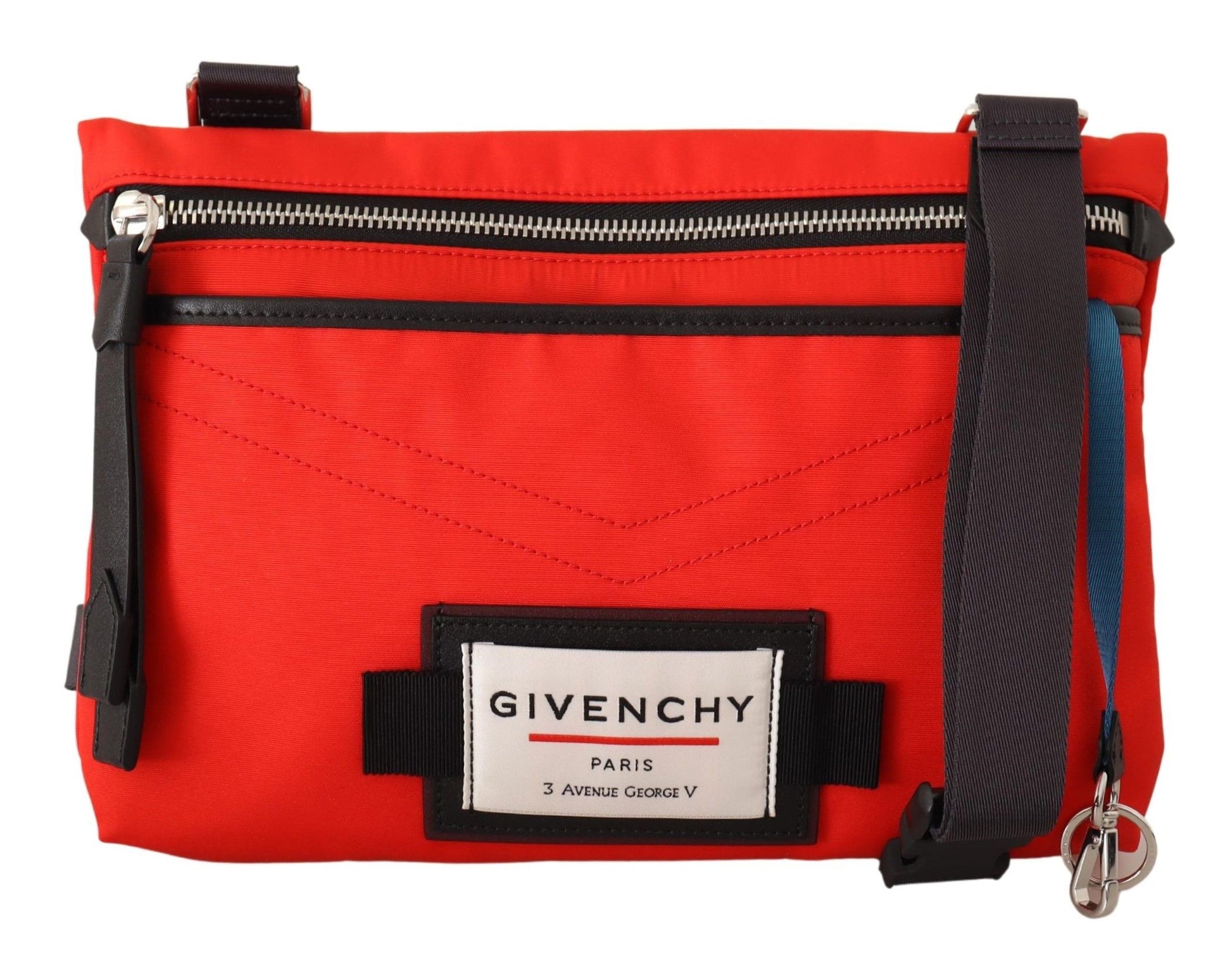 Givenchy Red Polyamide Downtown Flat Crossbody Bag - ClickThatClicks 