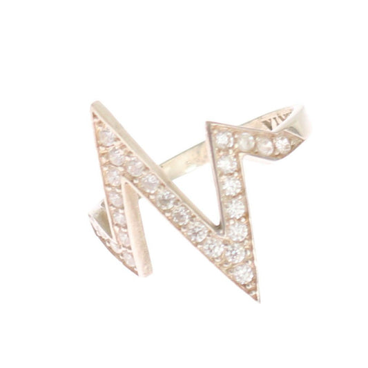 Nialaya Silver Authentic Womens Clear Ring - ClickThatClicks 