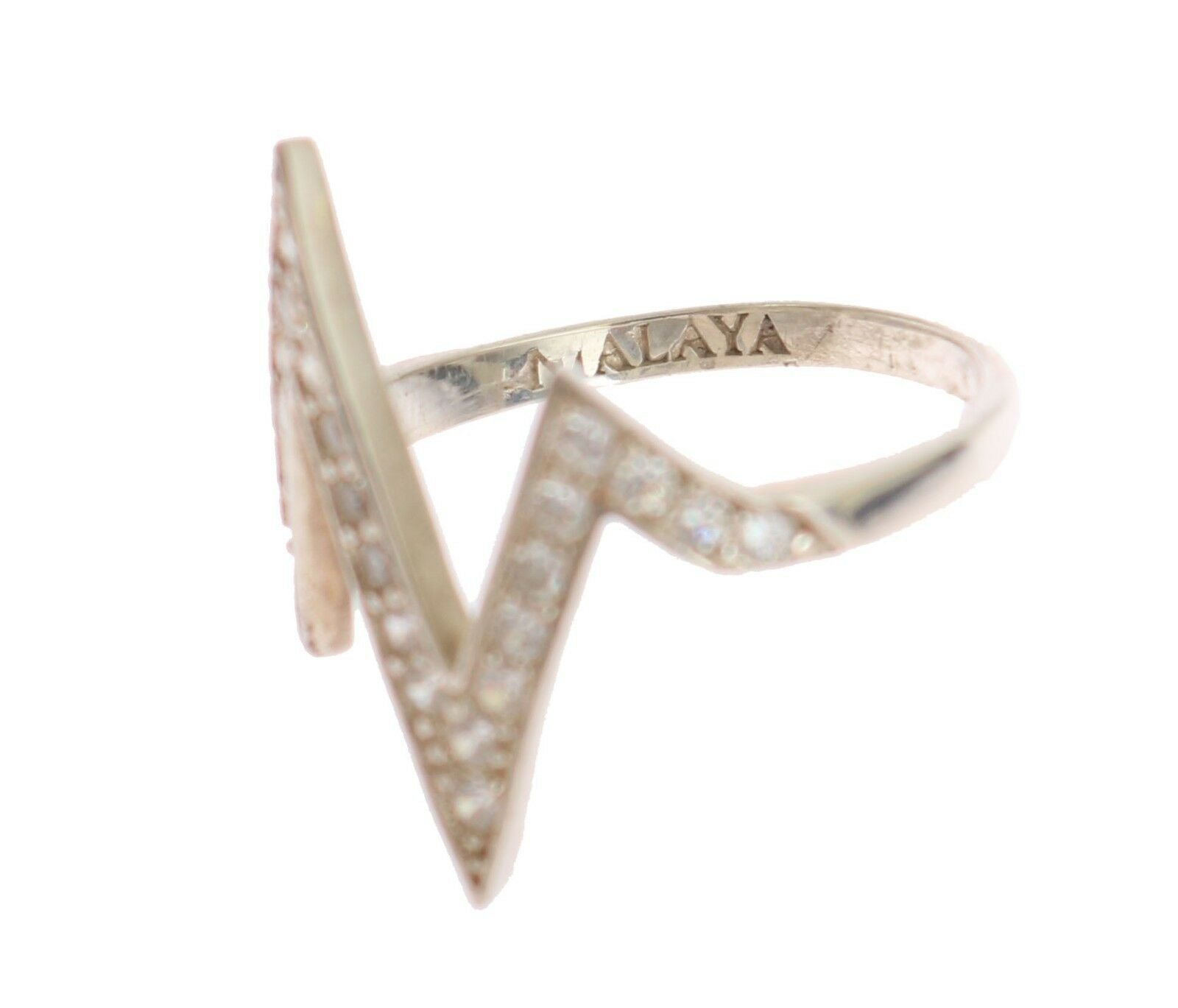 Nialaya Silver Authentic Womens Clear Ring - ClickThatClicks 