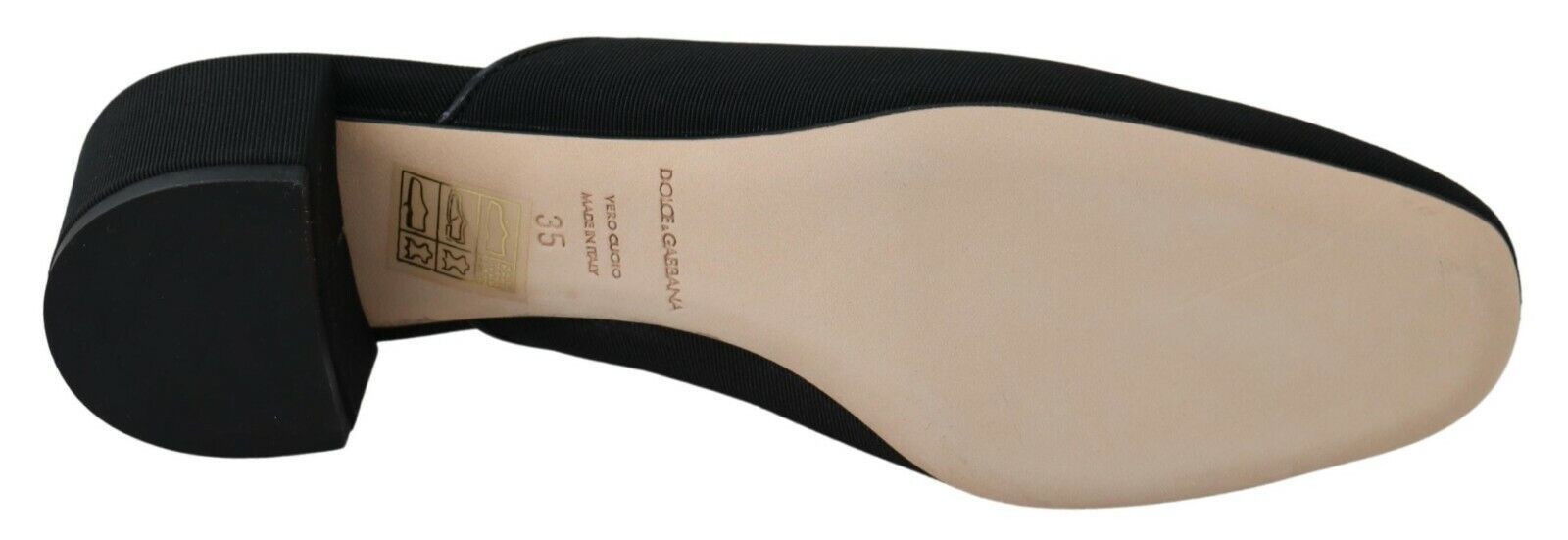 Dolce & Gabbana Black Grosgrain Slides Sandals Women Shoes - ClickThatClicks 