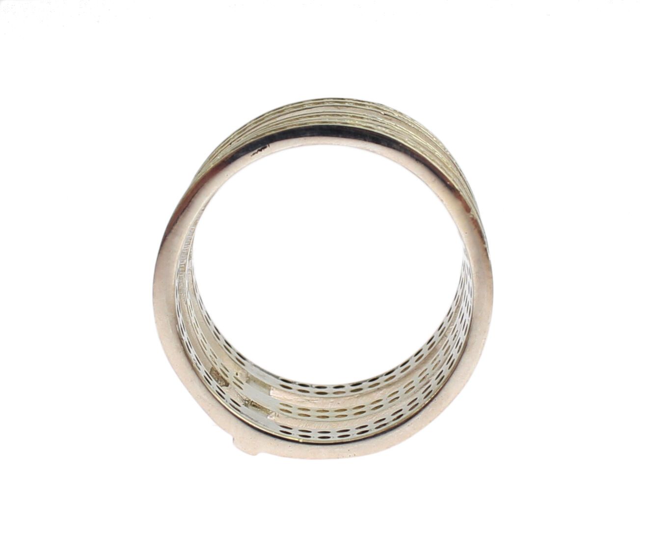 Nialaya Authentic Womens Clear CZ 925 Sterling Silver Ring - ClickThatClicks 