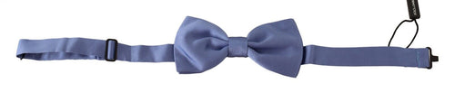 Dolce & Gabbana Purple 100% Silk Adjustable Neck Papillon Bow Tie - ClickThatClicks 