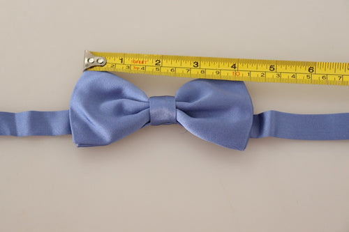 Dolce & Gabbana Purple 100% Silk Adjustable Neck Papillon Bow Tie - ClickThatClicks 