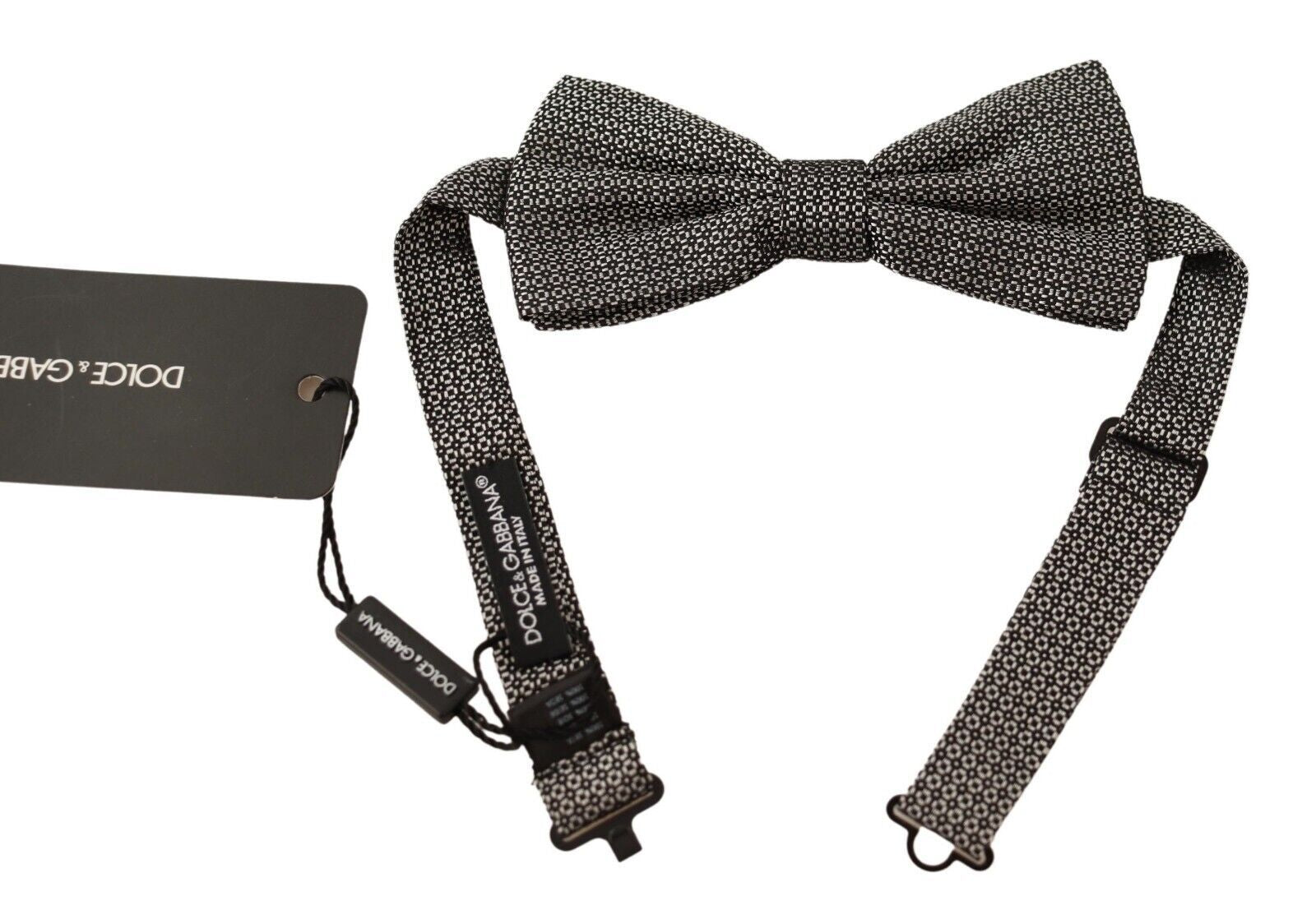 Dolce & Gabbana Multicolor Patterned Adjustable Neck Papillon Bow Tie - ClickThatClicks 