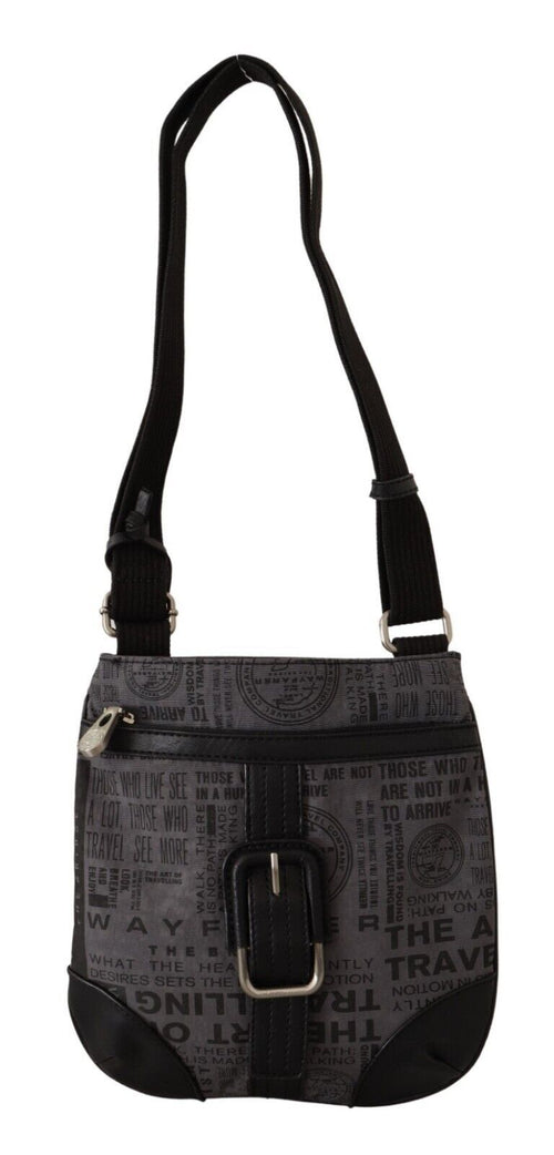 WAYFARER Gray Printed Logo Shoulder Crossbody Purse Bag - ClickThatClicks 