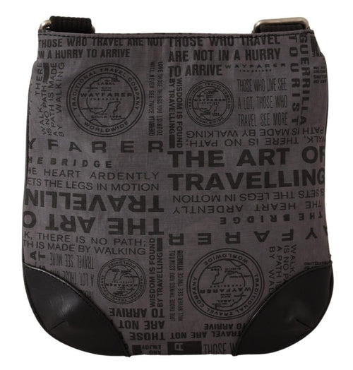 WAYFARER Gray Printed Logo Shoulder Crossbody Purse Bag - ClickThatClicks 