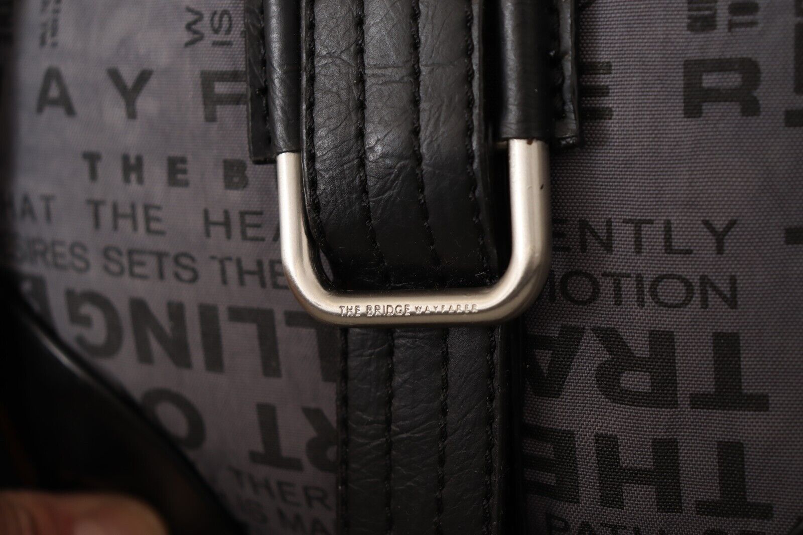 WAYFARER Gray Printed Logo Shoulder Crossbody Purse Bag - ClickThatClicks 
